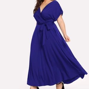NWOT Blue Shein Maxi Dress